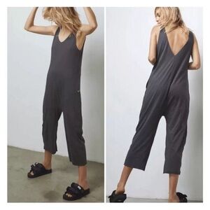 Lunya Charcoal Sleeveless Jumpsuit